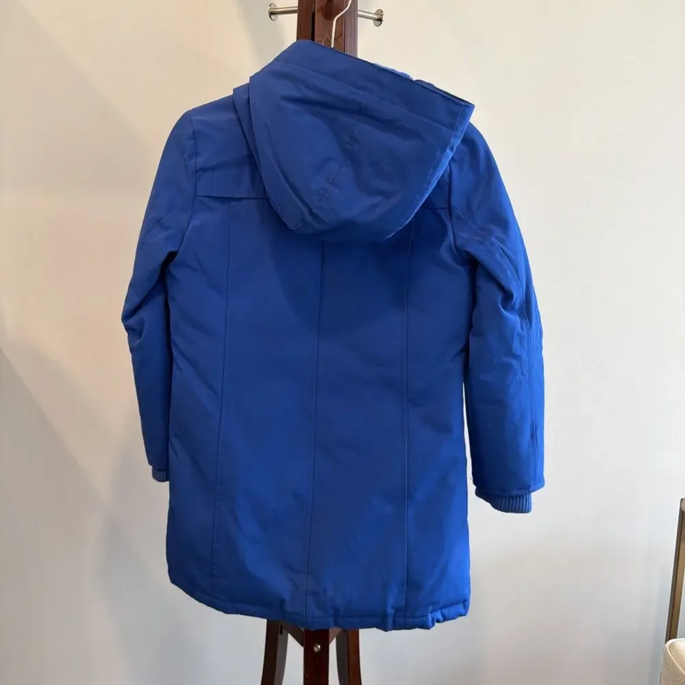 Gap Kids Girl Cold Control Ultra Max Down Parka Coat Blue Size Lg